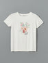 LC Waikiki Crew Neck Printed Combed Cotton Women's T-Shirt